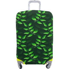 Branches Nature Green Leaves Sheet Luggage Cover (large) by Ravend