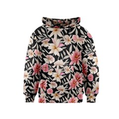 Botanical Flowers Kids  Pullover Hoodie