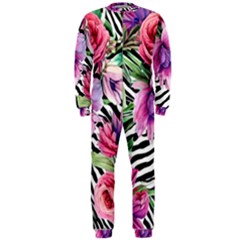 Classy And Chic Watercolor Flowers Onepiece Jumpsuit (men)