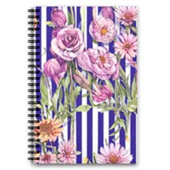 Classy And Chic Watercolor Flowers 5 5  X 8 5  Notebook by GardenOfOphir