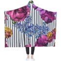 Dazzling Watercolor Flowers Wearable Blanket View2