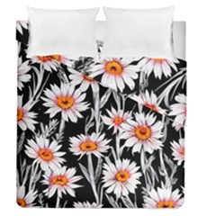 Dazzling Watercolor Flowers Duvet Cover Double Side (queen Size)