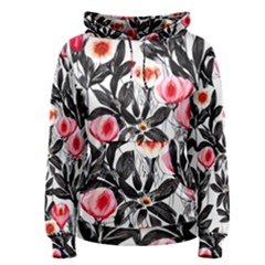 Beautiful Elegant Botanical Flowers Women s Pullover Hoodie by GardenOfOphir