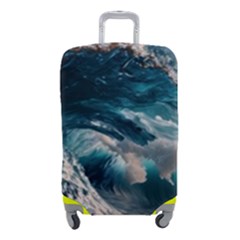 Tsunami Waves Ocean Sea Water Rough Seas 5 Luggage Cover (small)