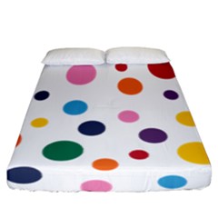 Polka Dot Fitted Sheet (california King Size) by 8989