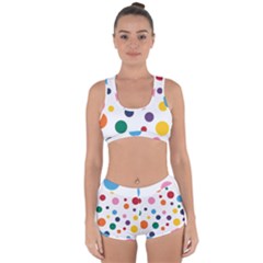 Polka Dot Racerback Boyleg Bikini Set by 8989