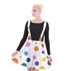 Polka Dot Suspender Skater Skirt