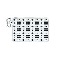 Polka Dot  Svg Canvas Cosmetic Bag (small)