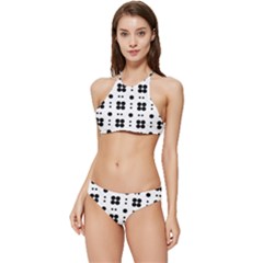 Polka Dot  Svg Banded Triangle Bikini Set