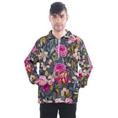 Astonishingly Beautiful Bluebells Watercolor Men s Half Zip Pullover