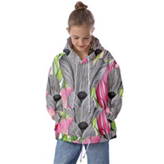 Budding And Captivating Kids  Oversized Hoodie