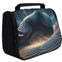 Ai Generated Swirl Space Design Fractal Light Full Print Travel Pouch (Big) View2