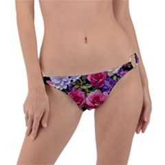 Ai Generated Roses Flowers Petals Bouquet Wedding Ring Detail Bikini Bottoms by Ravend