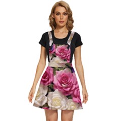 Ai Generated Roses Flowers Petals Bouquet Wedding Apron Dress by Ravend