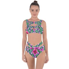 Cheerful And Cheery Blooms Bandaged Up Bikini Set  by GardenOfOphir