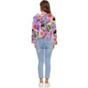 Brittle And Broken Blossoms Women s Lightweight Cropped Hoodie View4