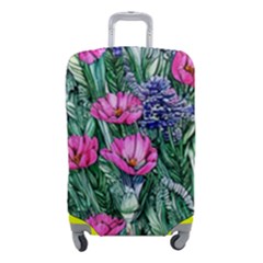 Cherished Watercolor Flowers Luggage Cover (small) by GardenOfOphir