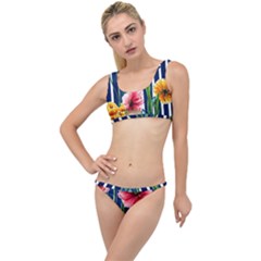 Charming And Cheerful Watercolor Flowers The Little Details Bikini Set by GardenOfOphir