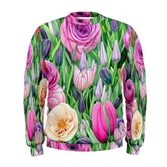 Classic Watercolor Flowers Men s Sweatshirt