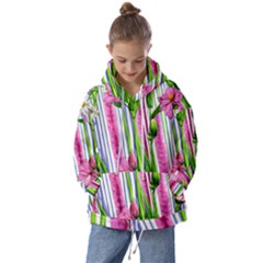 Cherished Blooms – Watercolor Flowers Botanical Kids  Oversized Hoodie by GardenOfOphir