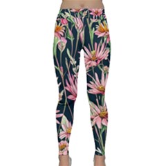 Choice And Creative Watercolor Flowers Classic Yoga Leggings by GardenOfOphir