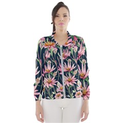 Choice And Creative Watercolor Flowers Women s Windbreaker by GardenOfOphir