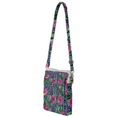 Dazzling Watercolor Flowers And Foliage Multi Function Travel Bag