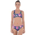 Tropical Paradise Criss Cross Bikini Set View1