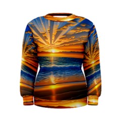 Sunset Scenic View Photography Women s Sweatshirt by GardenOfOphir