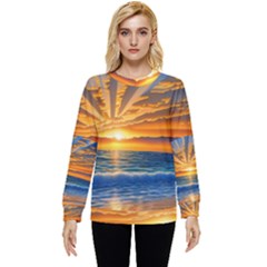 Sunset Scenic View Photography Hidden Pocket Sweatshirt by GardenOfOphir