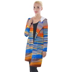 Tropical Sunset Hooded Pocket Cardigan by GardenOfOphir