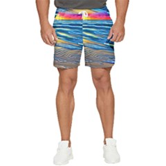 Waves Crashing On The Shore Men s Runner Shorts by GardenOfOphir