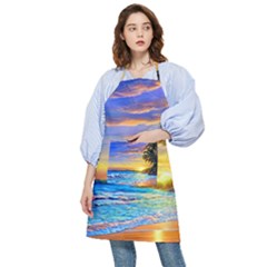 Sunrise At The Beach Pocket Apron by GardenOfOphir