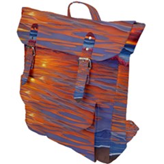 Sunset At The Beach Buckle Up Backpack by GardenOfOphir