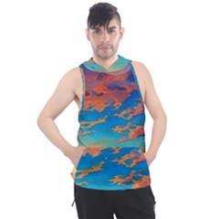 Waves Crashing On The Shore Men s Sleeveless Hoodie by GardenOfOphir