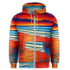 Golden Sunsets And Crisp Air Men s Zipper Hoodie by GardenOfOphir