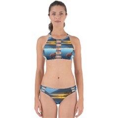 Gorgeous Lake Perfectly Cut Out Bikini Set by GardenOfOphir