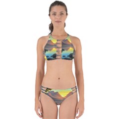 Benevolent Lake Perfectly Cut Out Bikini Set by GardenOfOphir