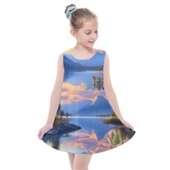 Beautiful Sunset Kids  Summer Dress by GardenOfOphir