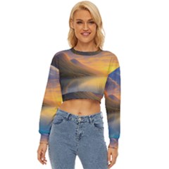 Benevolent Sunset Lightweight Long Sleeve Sweatshirt by GardenOfOphir