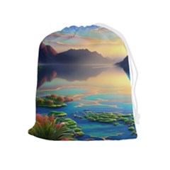 Breathtaking Sunset Drawstring Pouch (xl) by GardenOfOphir