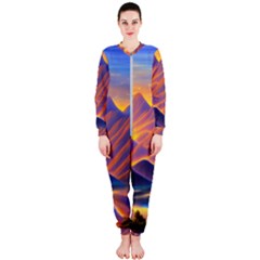 Great Sunset Onepiece Jumpsuit (ladies) by GardenOfOphir