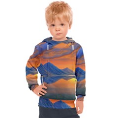 Glorious Sunset Kids  Hooded Pullover by GardenOfOphir