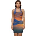 Glorious Sunset Sleeveless Wide Square Neckline Ruched Bodycon Dress View1