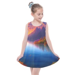 Immaculate Sunset Kids  Summer Dress by GardenOfOphir