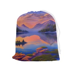 Loveliest Sunset Drawstring Pouch (xl) by GardenOfOphir