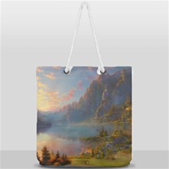 Marvelous Sunset Full Print Rope Handle Tote (large) by GardenOfOphir