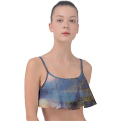 Marvelous Sunset Frill Bikini Top by GardenOfOphir