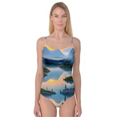 Somber Lake Sunset Camisole Leotard  by GardenOfOphir