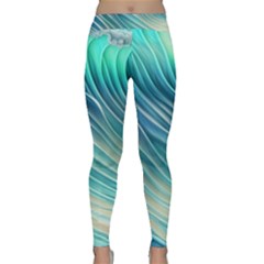 Pastel Ocean Waves Classic Yoga Leggings by GardenOfOphir